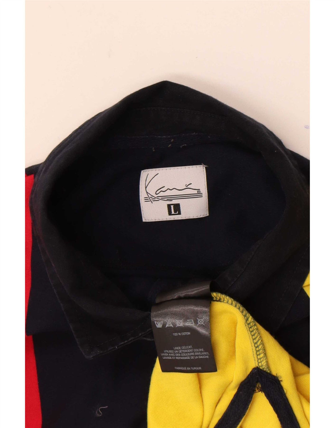 Polo grafica da uomo Karl Kani grande multicolore a blocchi di colore