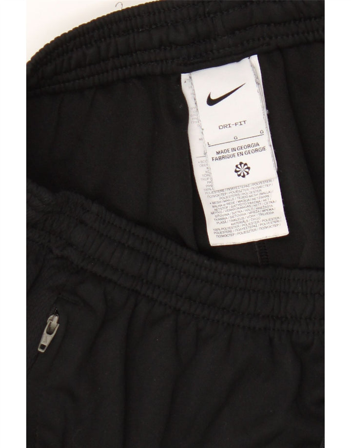 Pantaloni da tuta Nike Dri Fit da uomo, grandi, in poliestere nero