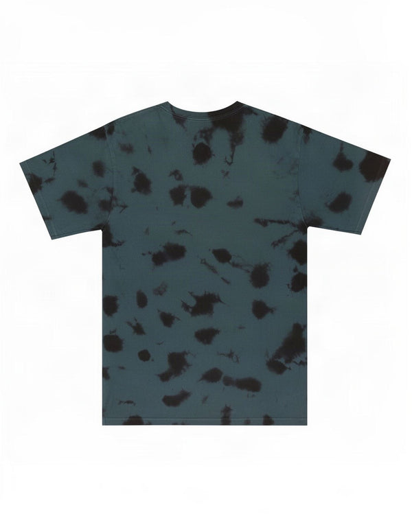 T-shirt grafica da uomo Vans Top Small in cotone tie-dye blu