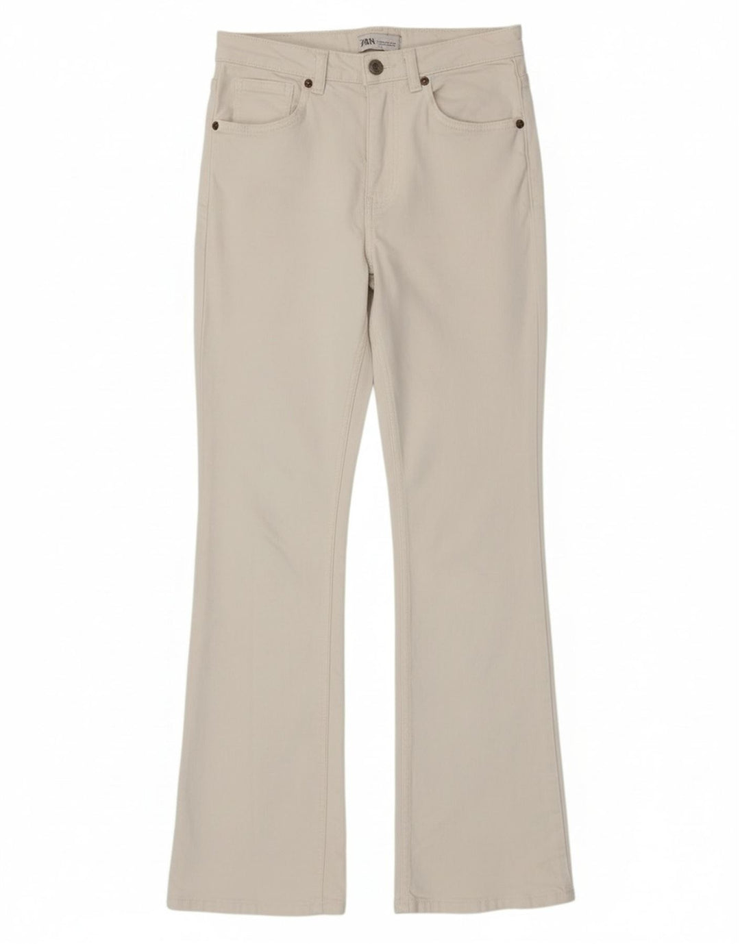 Jeans svasati da donna Zara EU 36 XS W26 L32 Bianco