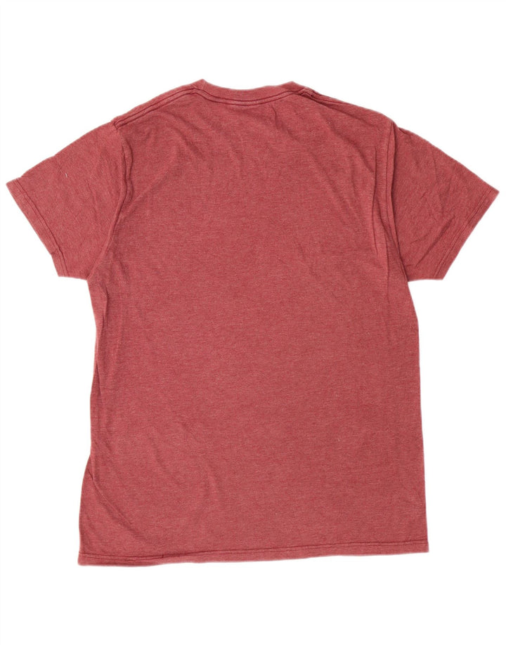 T-shirt da uomo Hurley in cotone bordeaux medio