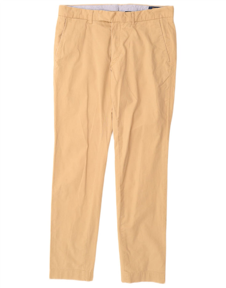 POLO RALPH LAUREN Pantaloni chino slim affusolati da uomo W32 L31 Cotone beige