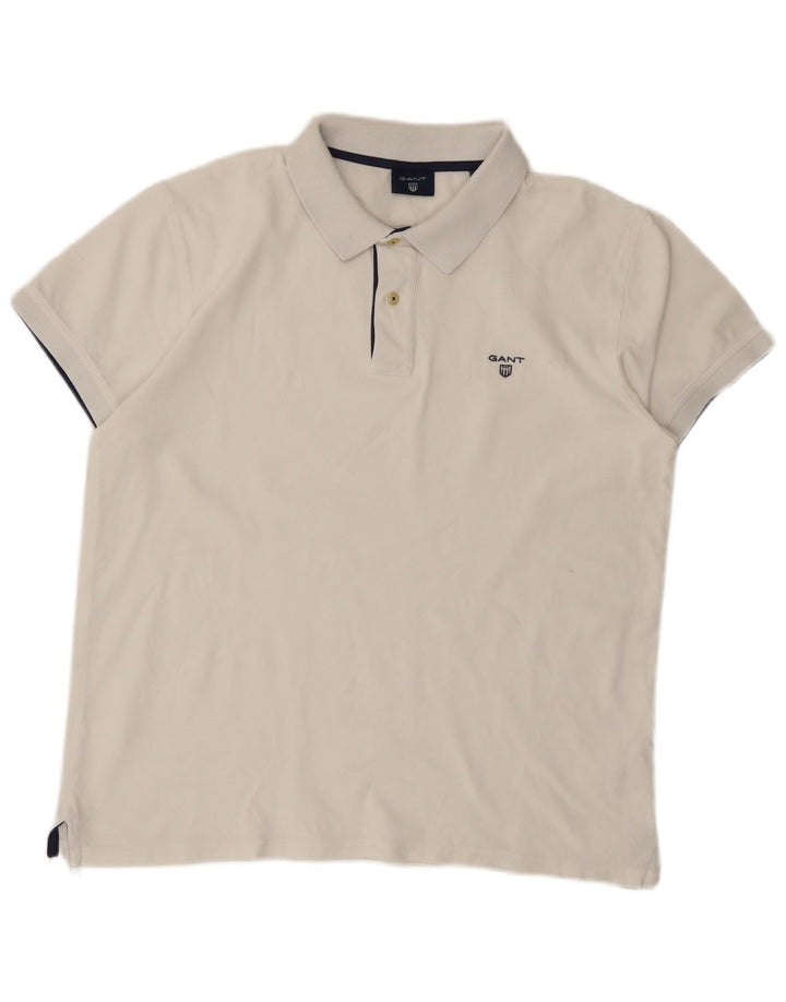 Polo da uomo Gant XL in cotone bianco