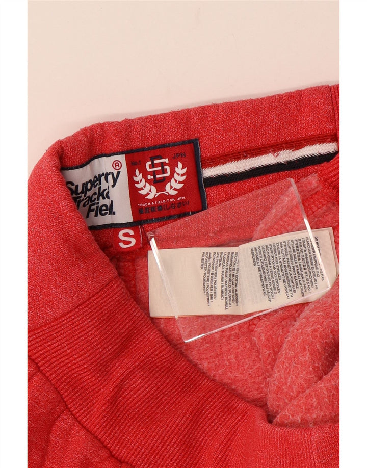 Pantaloni da tuta con grafica da uomo SUPERDRY Joggers piccoli in cotone rosso