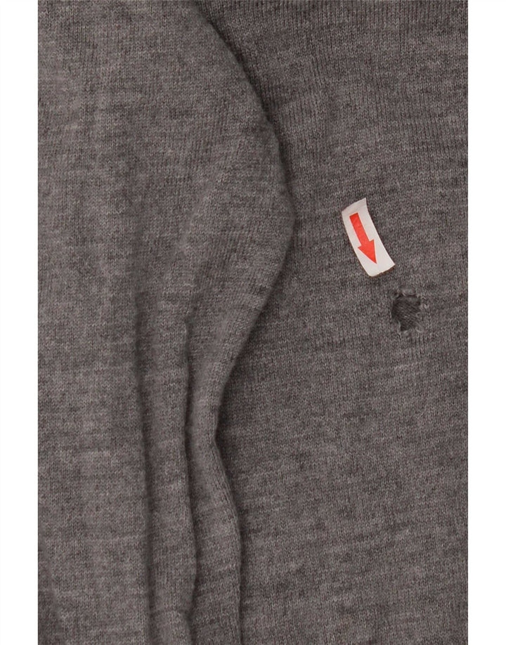 Polo Ralph Lauren Maglione da uomo con scollo a V in lana merino grigio medio