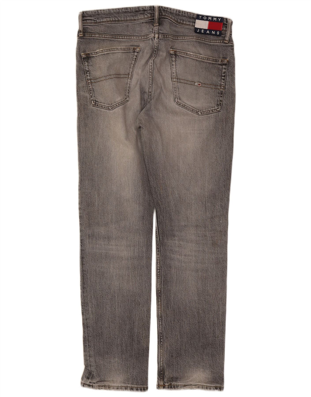 Jeans slim da uomo Tommy Hilfiger W32 L30 cotone grigio