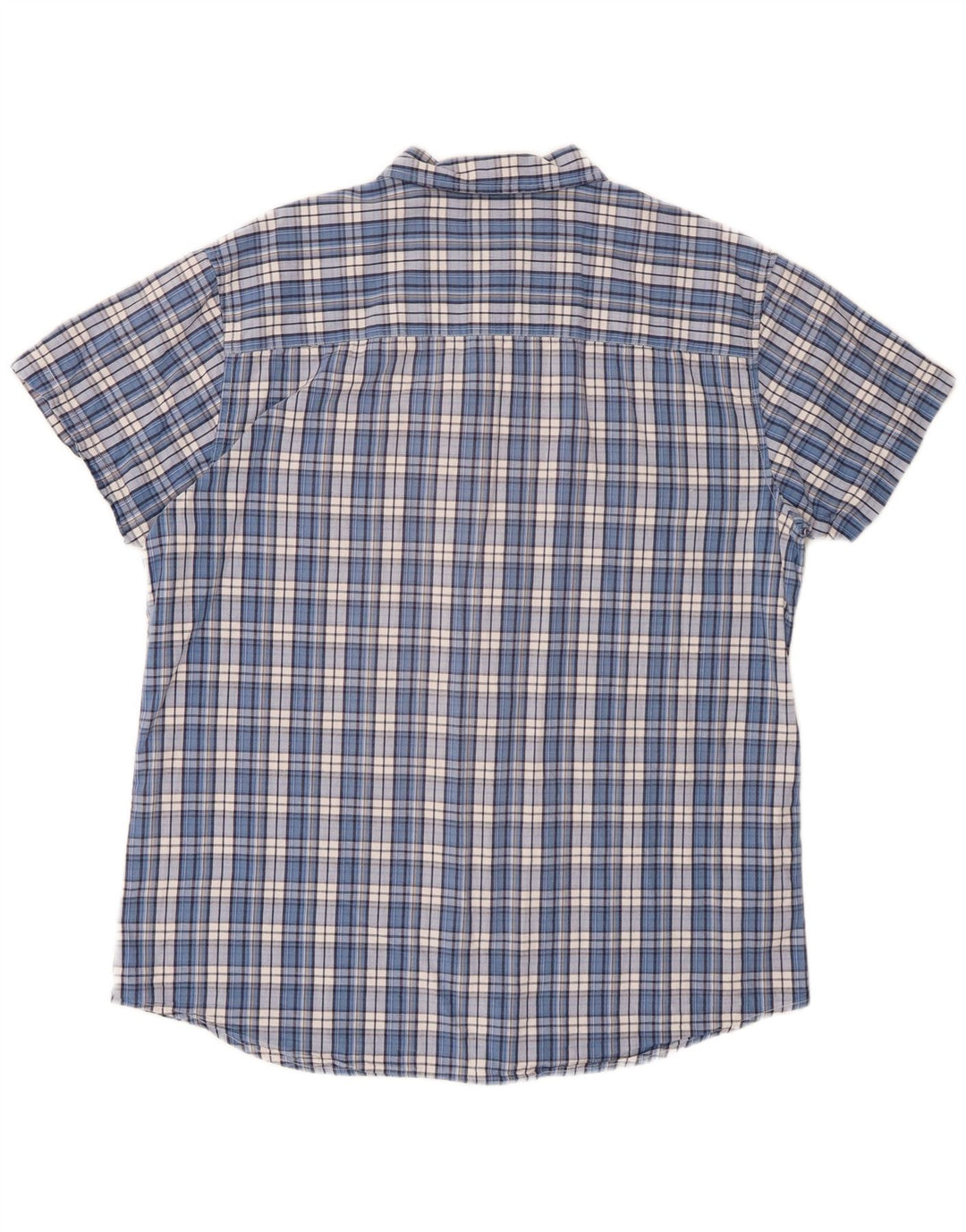 Camicia Wrangler da uomo a maniche corte vestibilità regolare XL blu a quadri