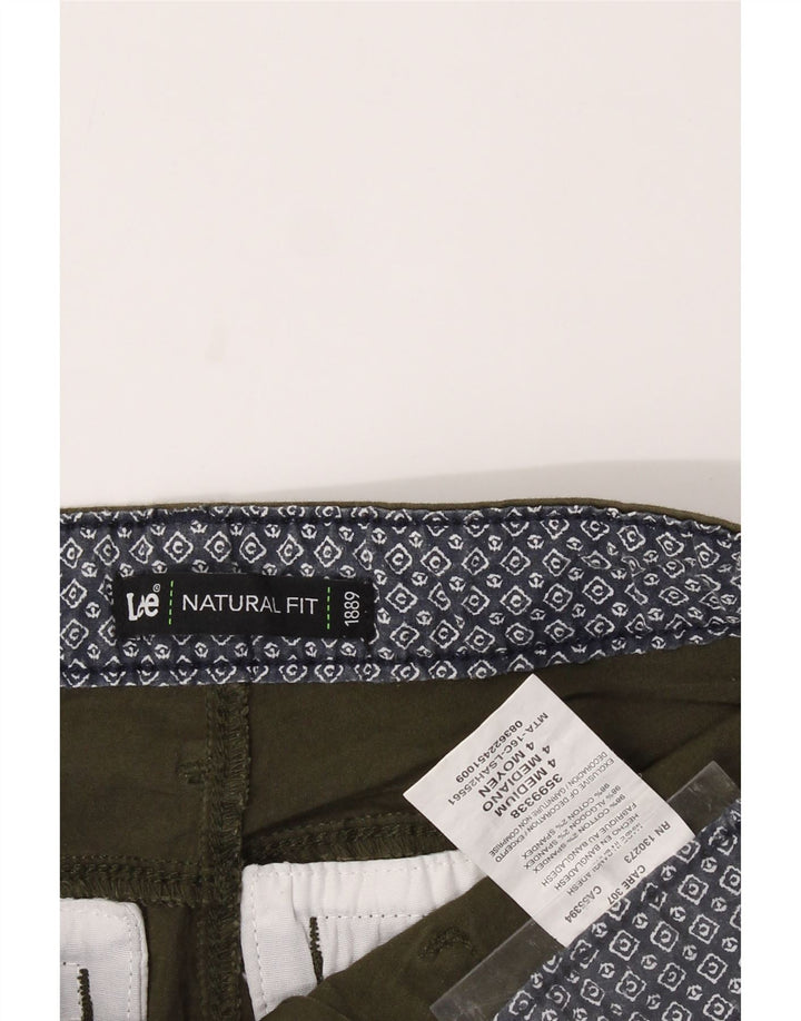 LEE Womens Natural Fit Cargo Shorts US 4 Small W32 Green Cotton Vintage Lee and Second-Hand Lee from Messina Hembry 
