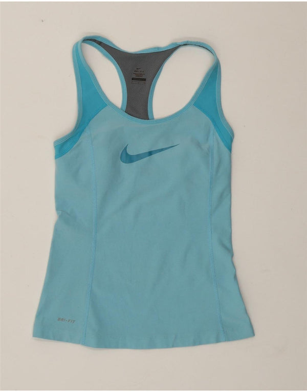 Canotta grafica da donna Nike UK 8 Small Blue Colourblock