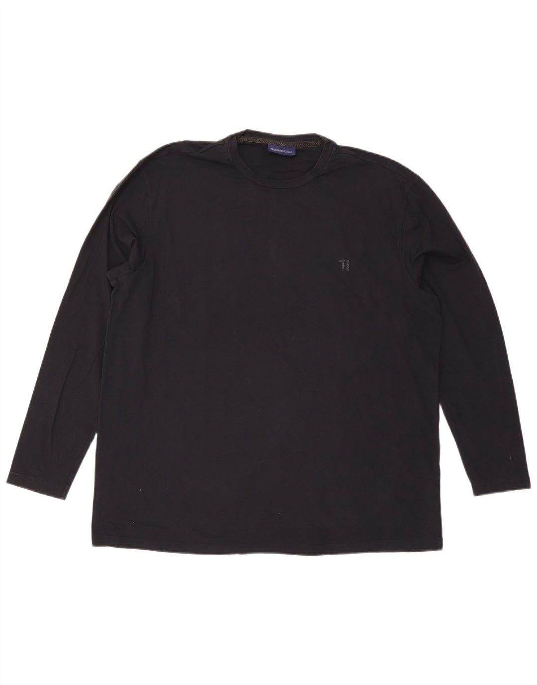 TRUSSARDI JEANS Top Uomo Manica Lunga 2XL Cotone Nero