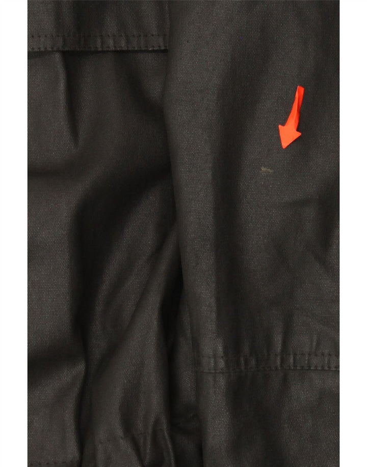 Giacca da uomo in cotone cerato Piero Guidi UK 40 grande nera