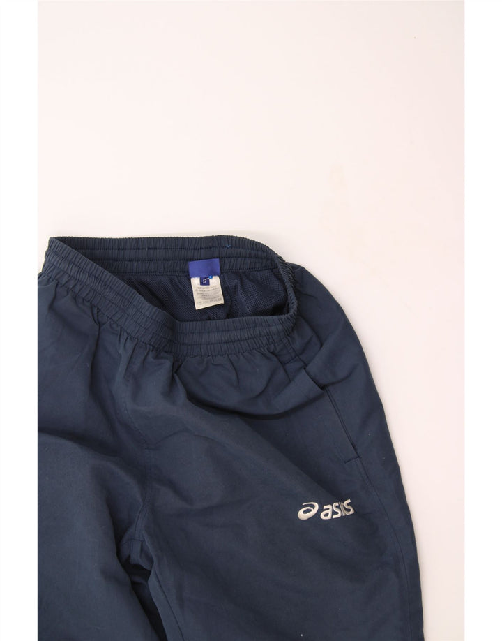 ASICS Mens Sport Shorts Small  Navy Blue Polyester Vintage Asics and Second-Hand Asics from Messina Hembry 