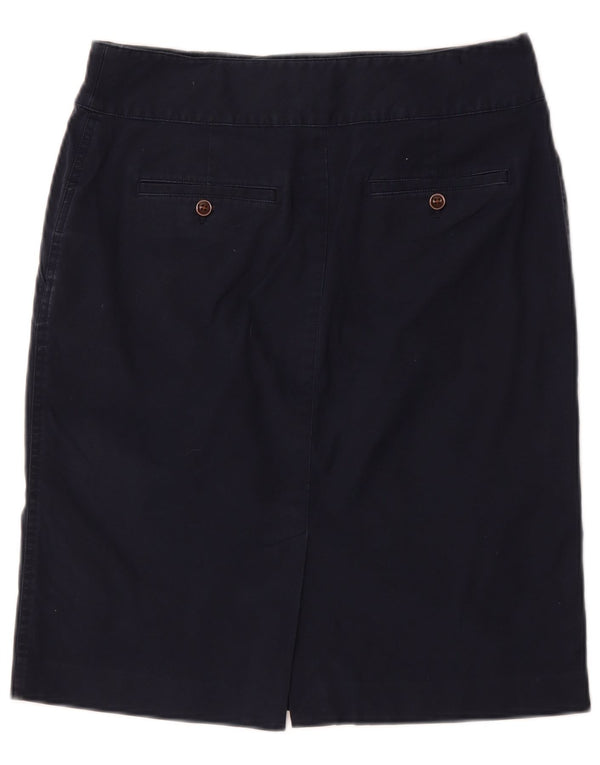 Gonna dritta da donna Ralph Lauren US 8 Medium W32 cotone blu navy