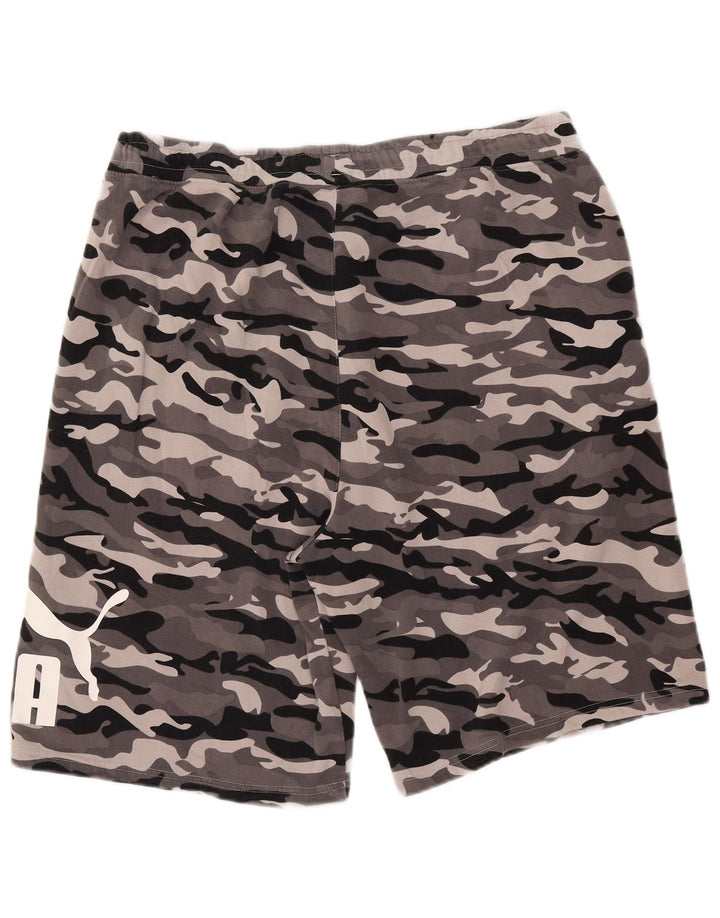 Pantaloncini sportivi grafici PUMA da uomo 2XL grigio mimetico