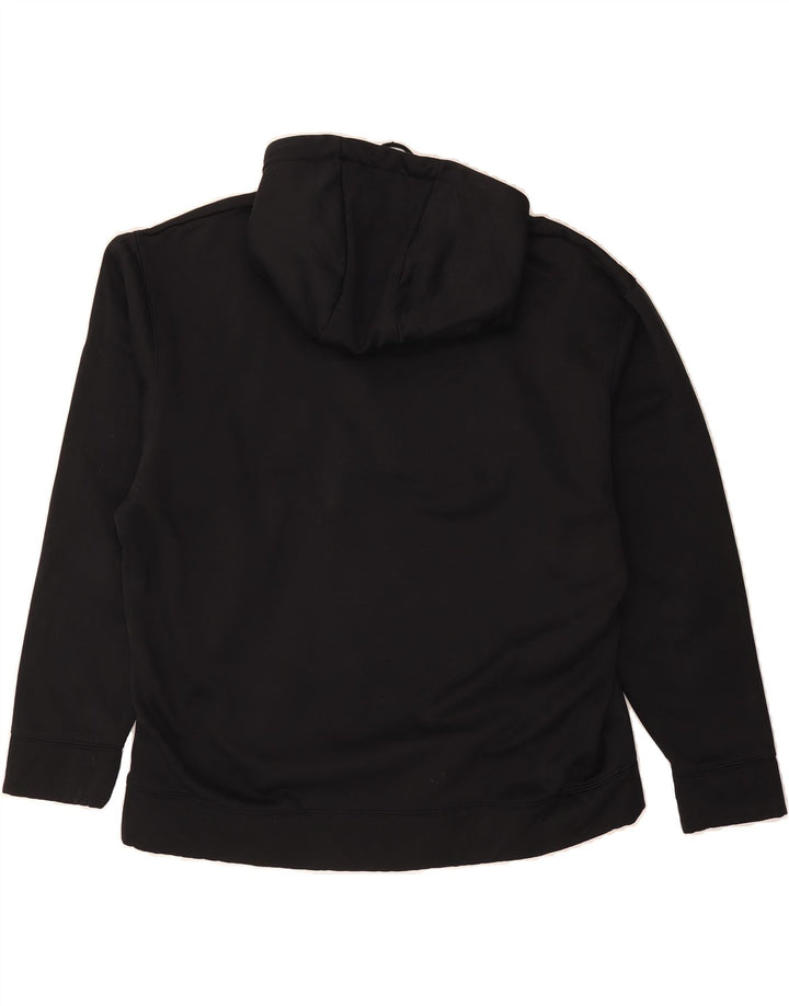 UNDER ARMOUR Womens Oversized Hoodie Jumper UK 16 Large Black Vintage Under Armour and Second-Hand Under Armour from Messina Hembry 