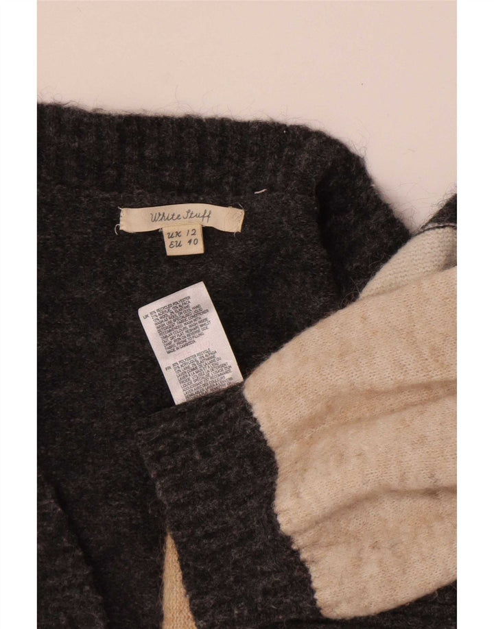 Maglione cardigan aperto da donna White Stuff UK 12 Grigio medio Colourblock