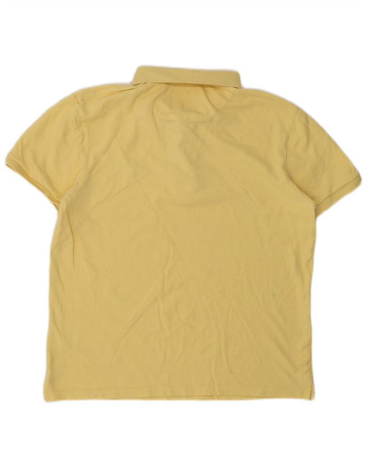 Polo da uomo Lyle & Scott in cotone giallo medio