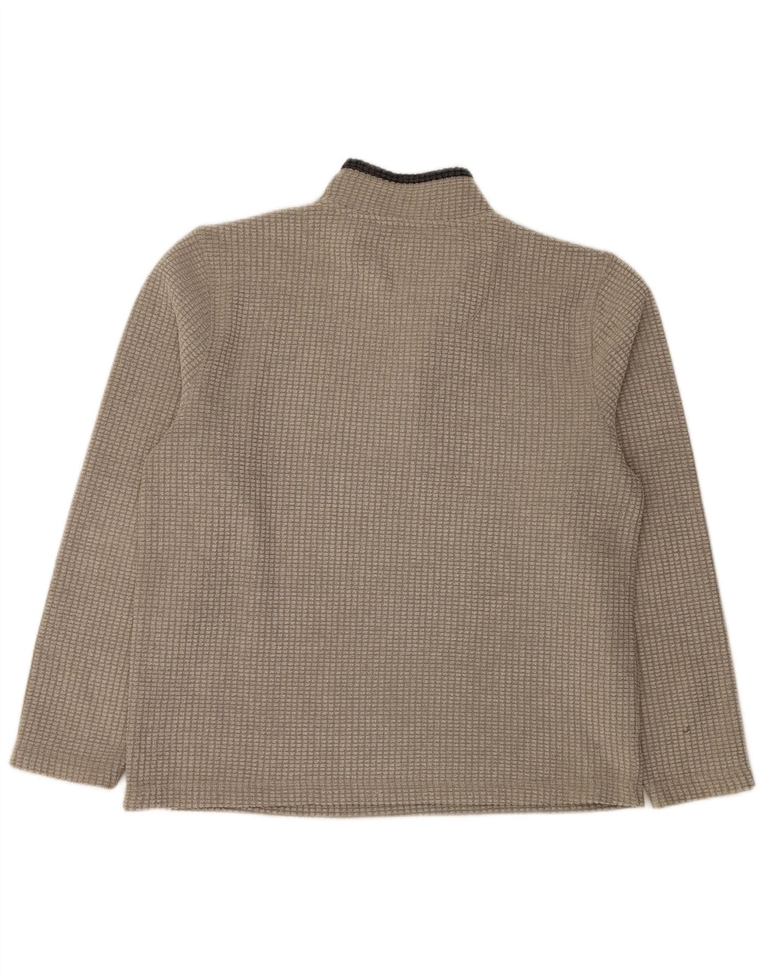 Maglione da uomo con collo con zip Weird Fish, grande poliestere beige