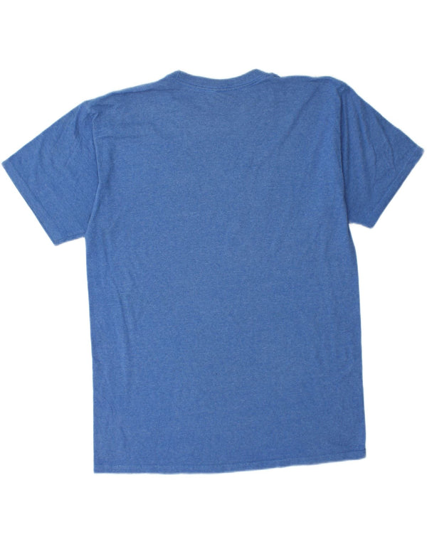 T-shirt grafica da uomo VANS Top grande in cotone blu