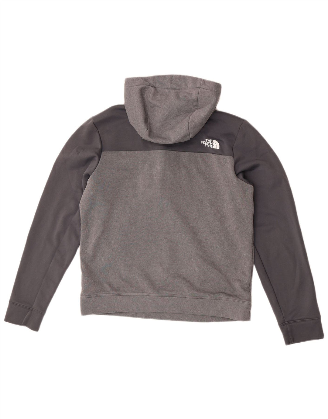 Maglione con cappuccio e zip da uomo The North Face in poliestere grigio medio