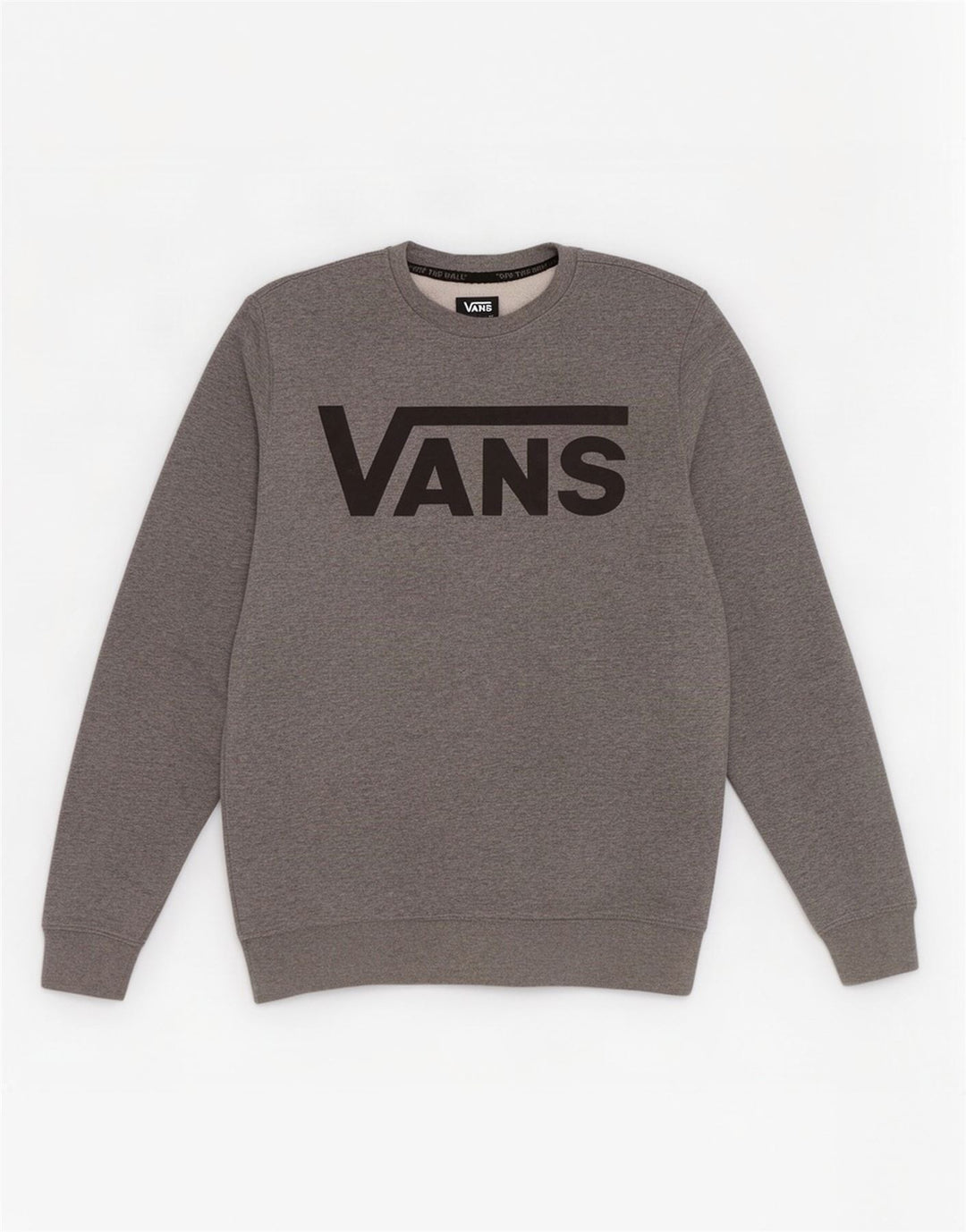 Felpa grafica da uomo di Vans, maglione piccolo, cotone chiazzato grigio