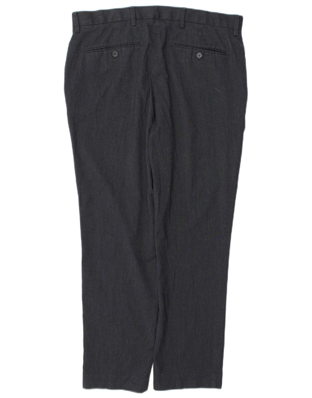 Pantaloni chino slim fit da uomo Marks & Spencer W34 L29 poliestere blu navy