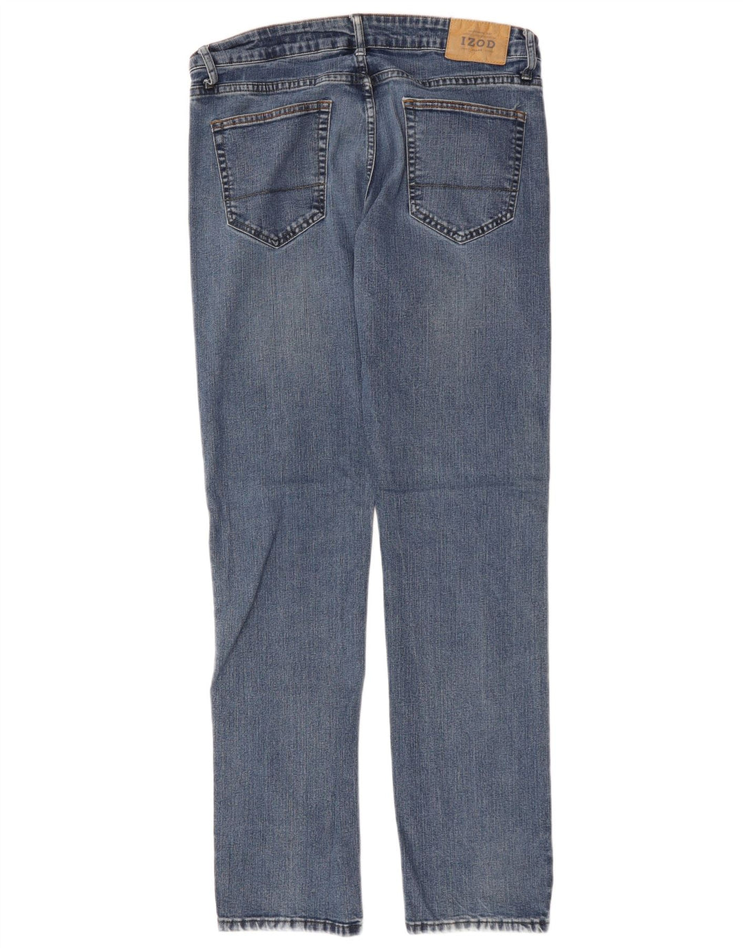 Jeans dritti elasticizzati comfort da uomo IZOD W34 L34 cotone blu