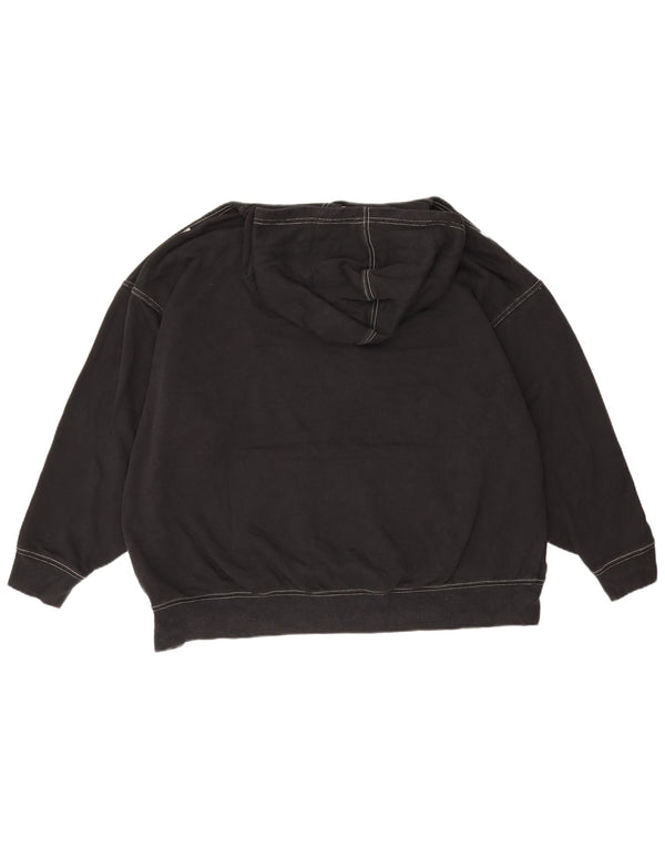 Felpa con cappuccio oversize da uomo Nike Small in cotone nero