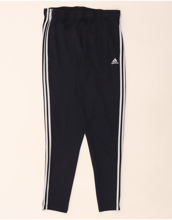 Pantaloni da tuta da uomo Adidas Large in poliestere blu navy