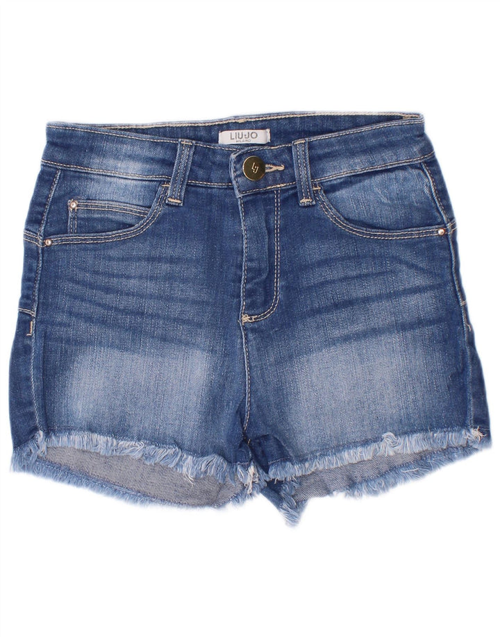 Shorts in denim per bambina Liu Jo 5-6 anni W22 Blu