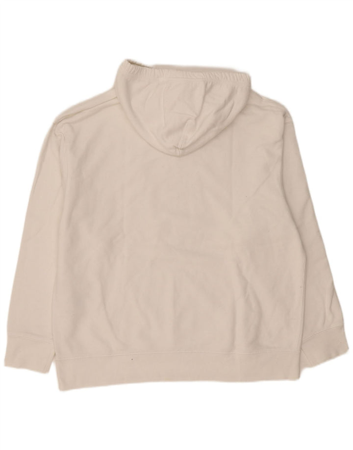 Levi's Uomo Felpa con cappuccio rilassata Maglione grande in cotone bianco