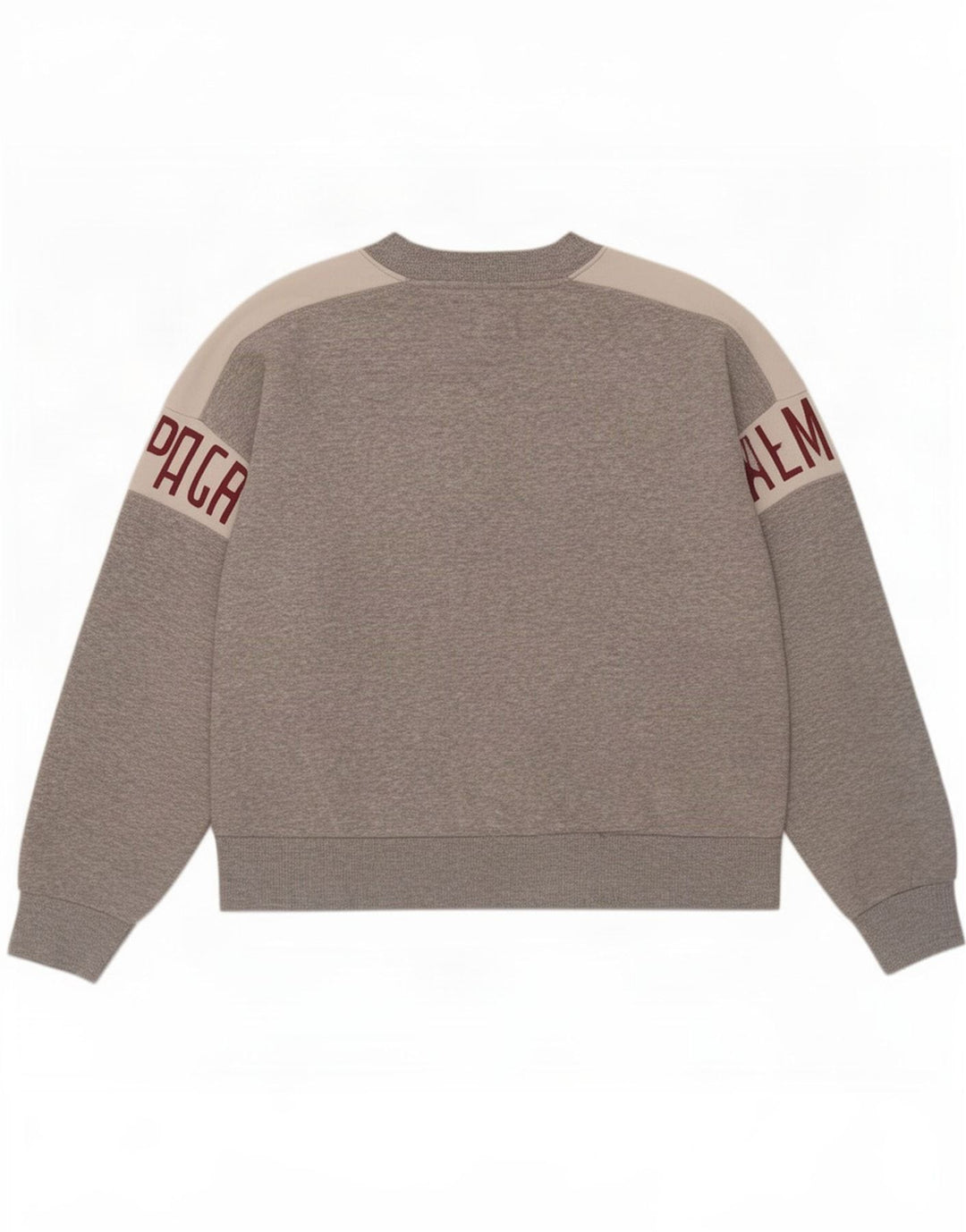 American Eagle Felpa grafica da uomo Maglione Grigio medio Colourblock