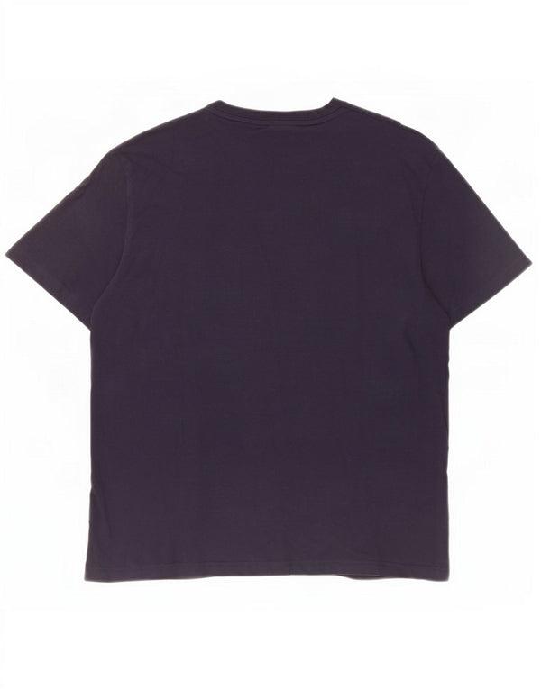 Gant T-shirt da uomo Top Large in cotone blu navy