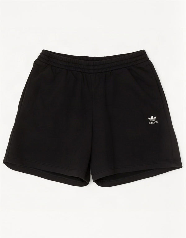 Pantaloncini sportivi Adidas da donna UK 12 medio cotone nero