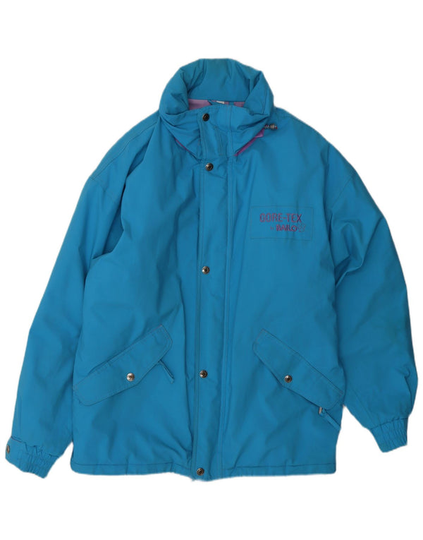 Giacca da sci da uomo Bailo Gore-Tex con vestibilità ampia con cappuccio IT 46 Small Blu Poliammide