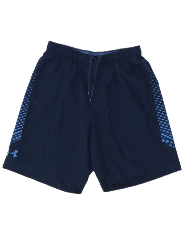 Pantaloncini sportivi Under Armour da uomo con vestibilità ampia grafica medio blu navy