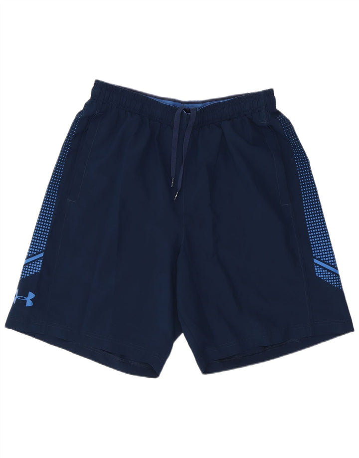 Pantaloncini sportivi Under Armour da uomo con vestibilità ampia grafica medio blu navy