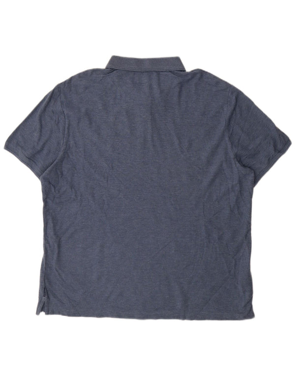 Penguin Mens Polo Shirt 2XL Blue Cotton