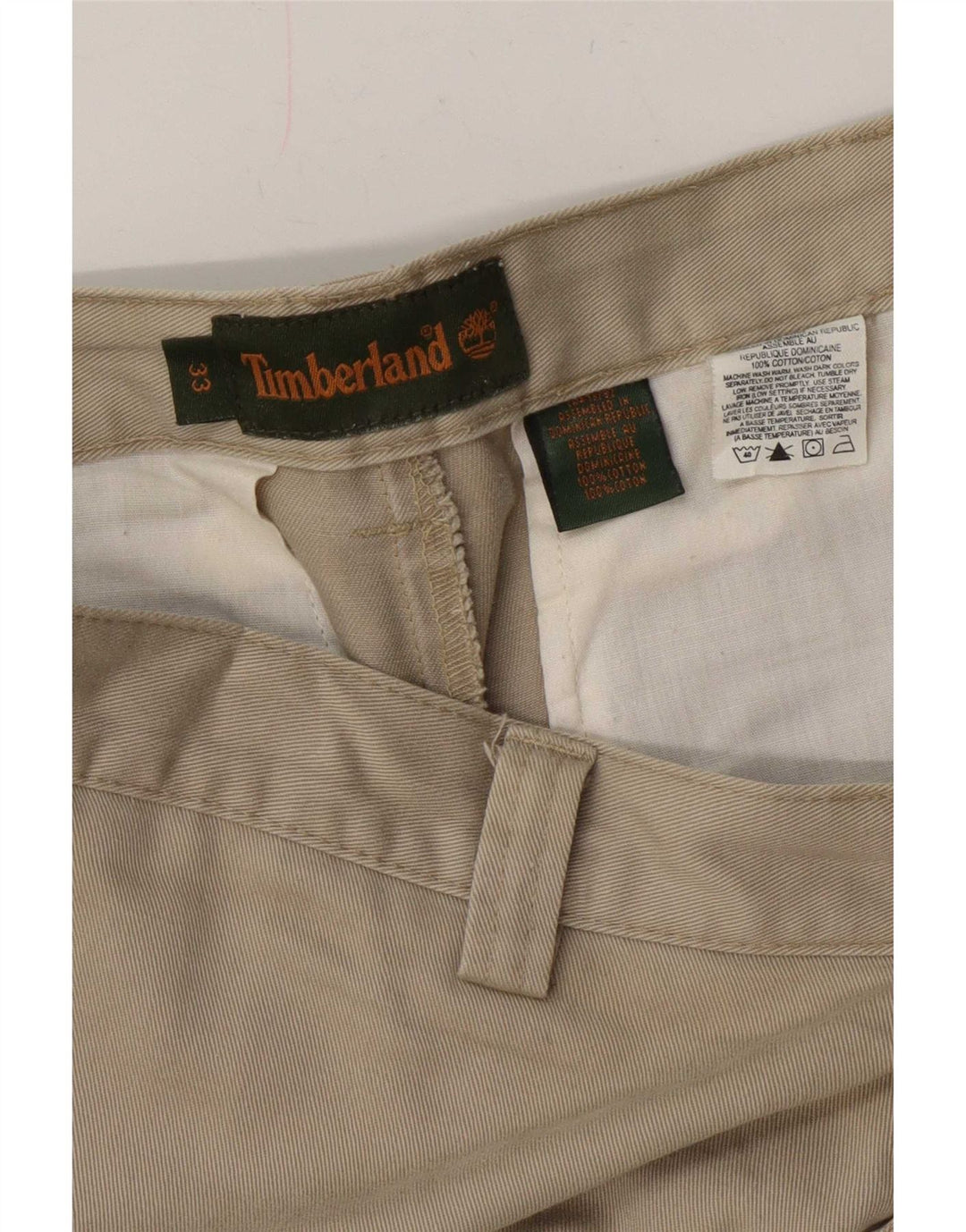 Pantaloncini cargo da uomo Timberland W33 cotone beige medio