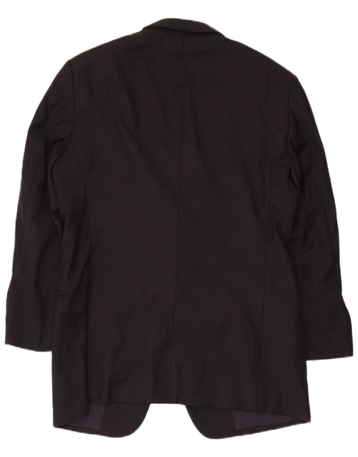 Giacca Blazer da Uomo a 2 Bottoni Armani Collezioni IT 50 Large Nera in Lana