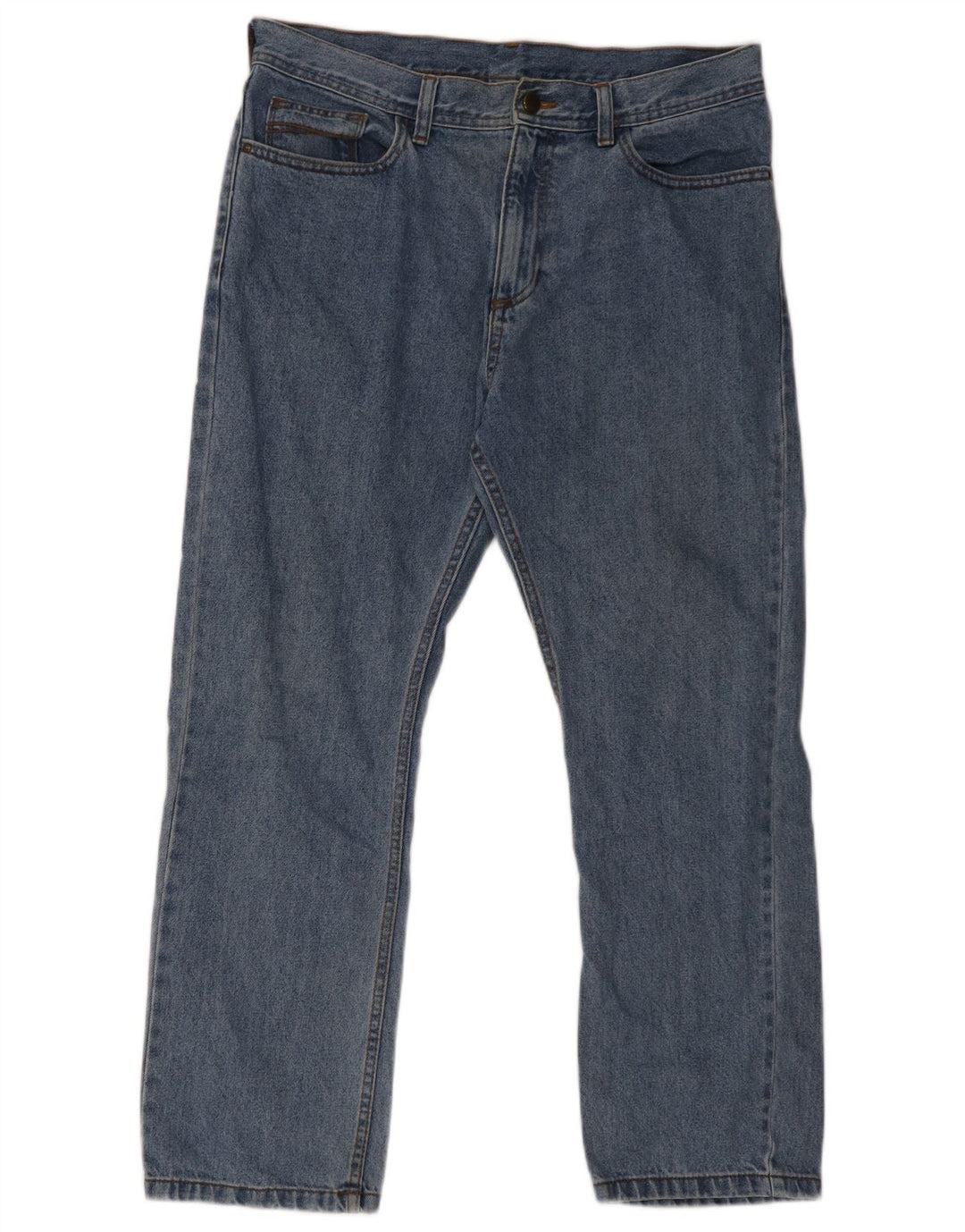 Jeans dritti da uomo Marks & Spencer W34 L29 cotone blu