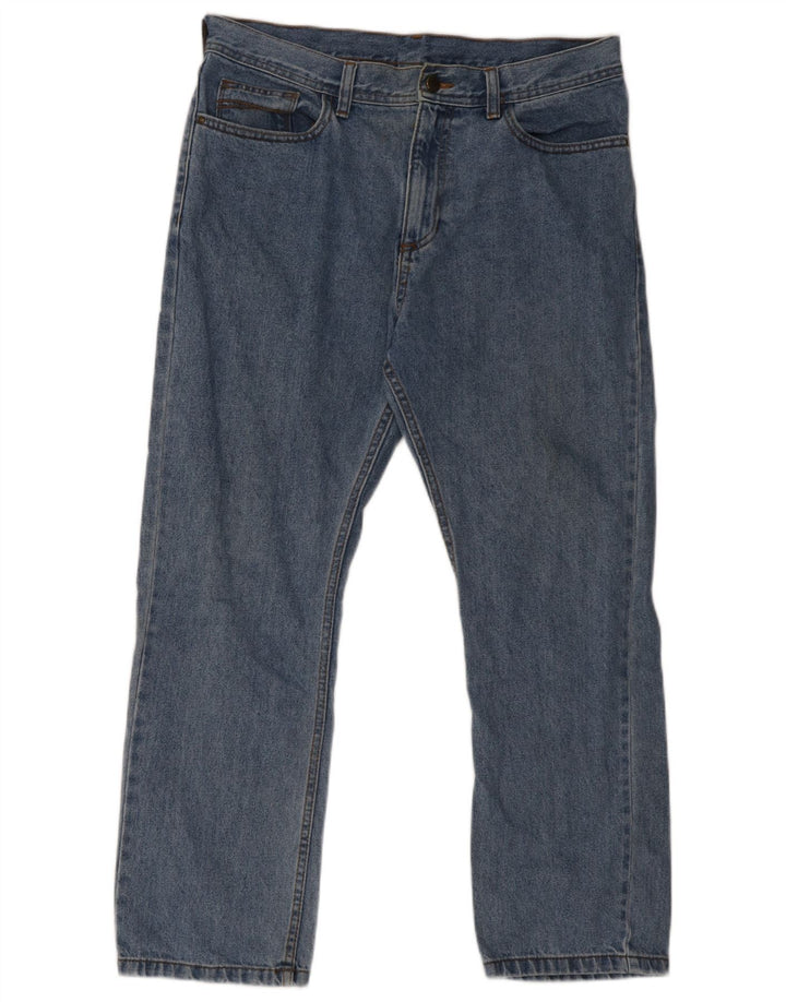 Jeans dritti da uomo Marks & Spencer W34 L29 cotone blu