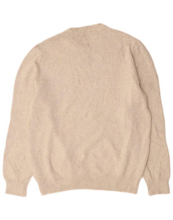 Maglione da uomo girocollo Chaps in cotone bianco sporco medio