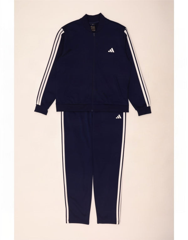 Tuta intera da donna Adidas UK 24/26 2XL poliestere blu navy