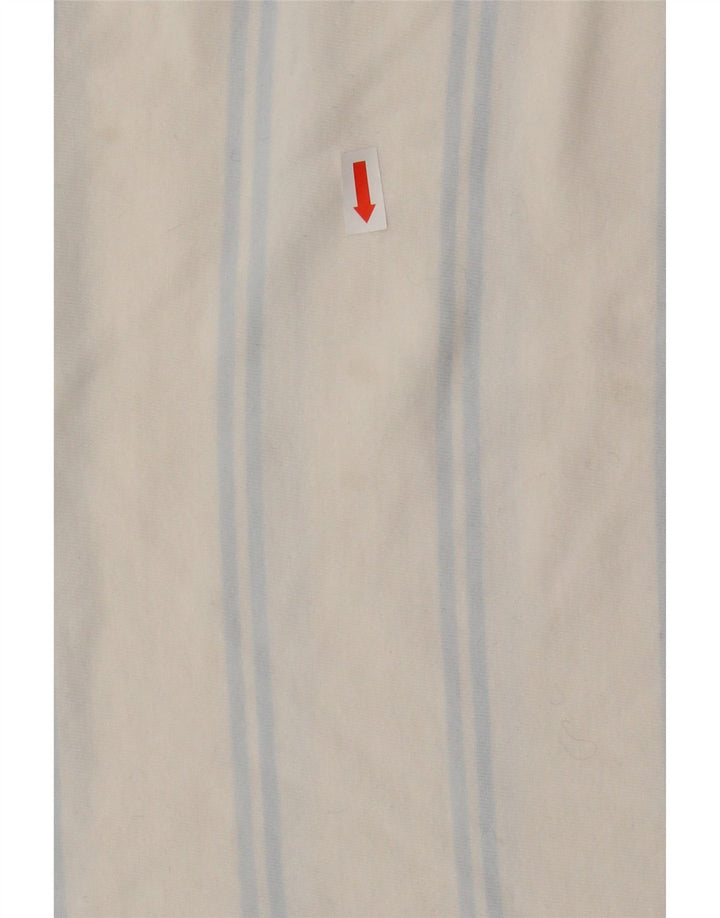 TOMMY HILFIGER Polo da donna UK 6 XS cotone a righe bianche