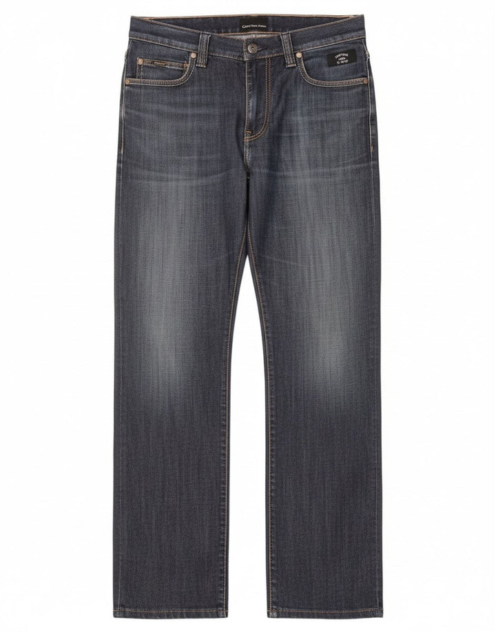 Jeans dritti da donna Calvin Klein W30 L30 cotone blu