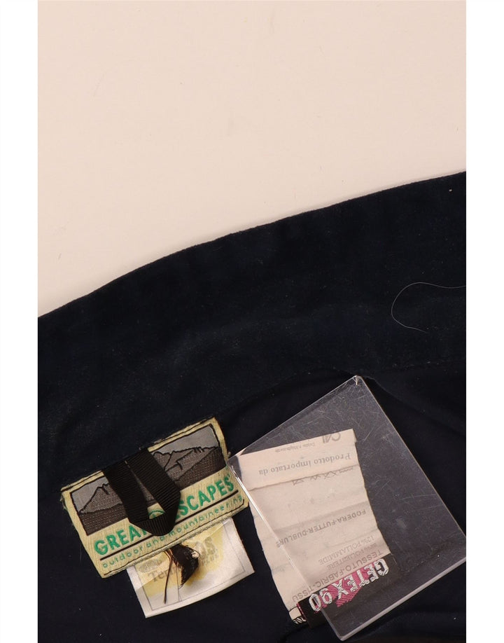 GREAT ESCAPES Giacca in pile da uomo UK 42 XL Poliestere blu navy