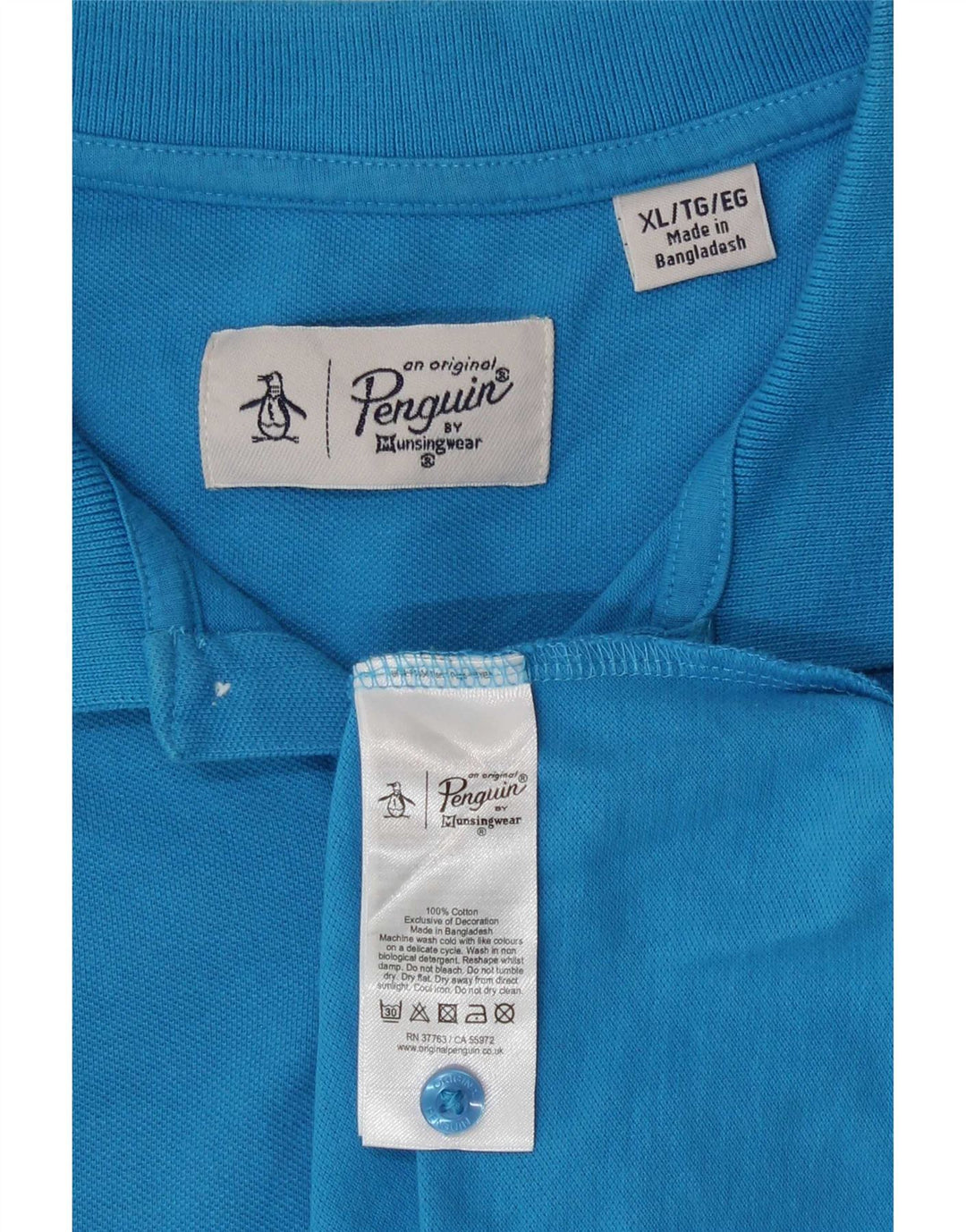 Polo da uomo Penguin XL in cotone blu