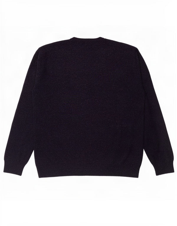 Maglione maglione girocollo da uomo Kappa 3XL cotone a righe blu navy
