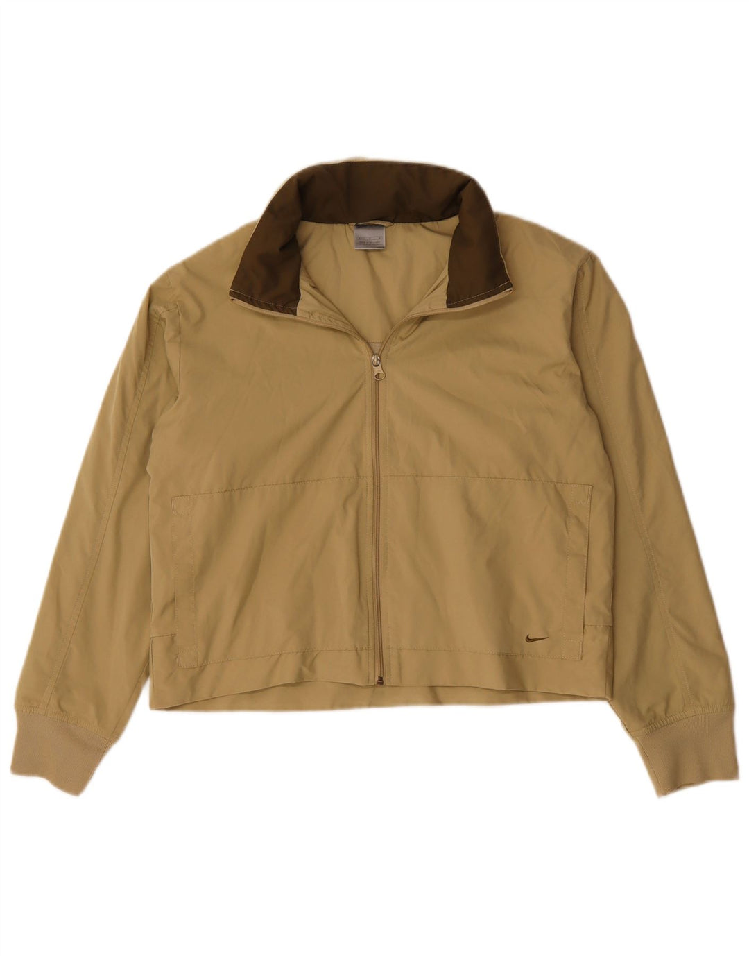 Giacca da ginnastica con cappuccio NIKE da donna US 8/10 Beige medio